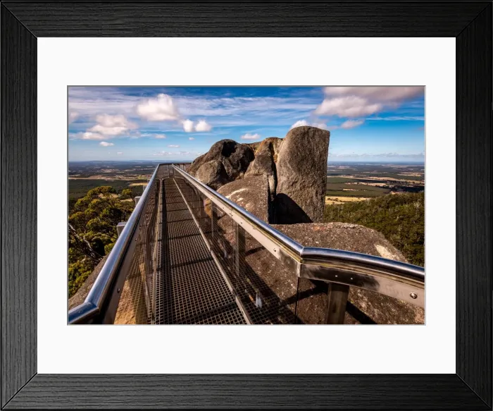 Framed Print : Granite Skywalk at Castle Rock Framed Print : Granite Skywalk at Castle Rock