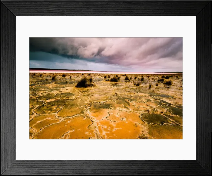 Framed Print : Pink Lake of Hutt Lagoon Framed Print : Pink Lake of Hutt Lagoon