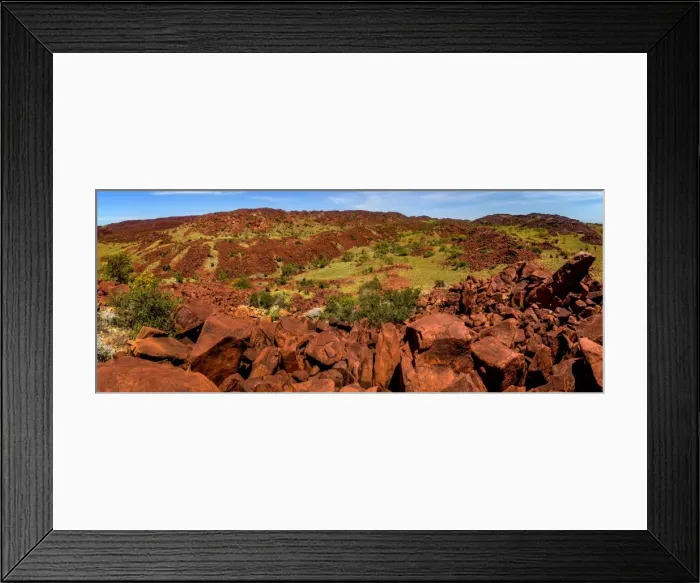 Framed Print : Burrup Peninsula Hills