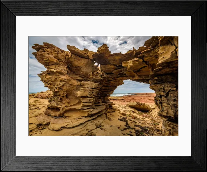 Framed Print : Natural Arch at Quobba Framed Print : Natural Arch at Quobba