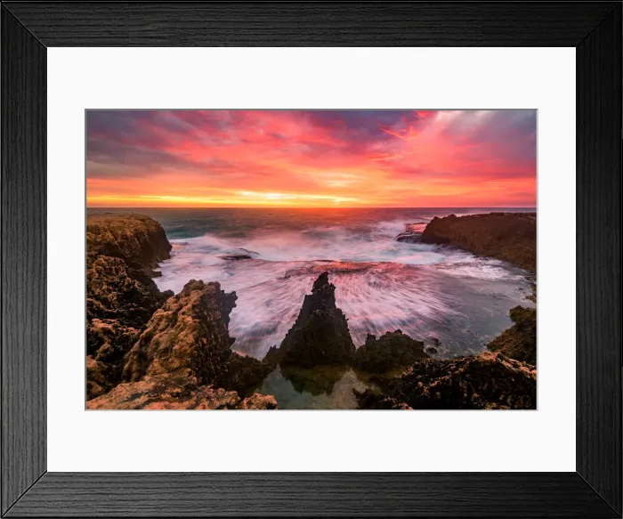 Framed Print : Quobba Coastline