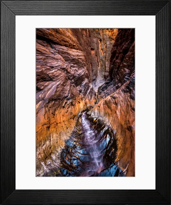 Framed Print : Slot Canyon at Karijini National Park Framed Print : Slot Canyon at Karijini National Park