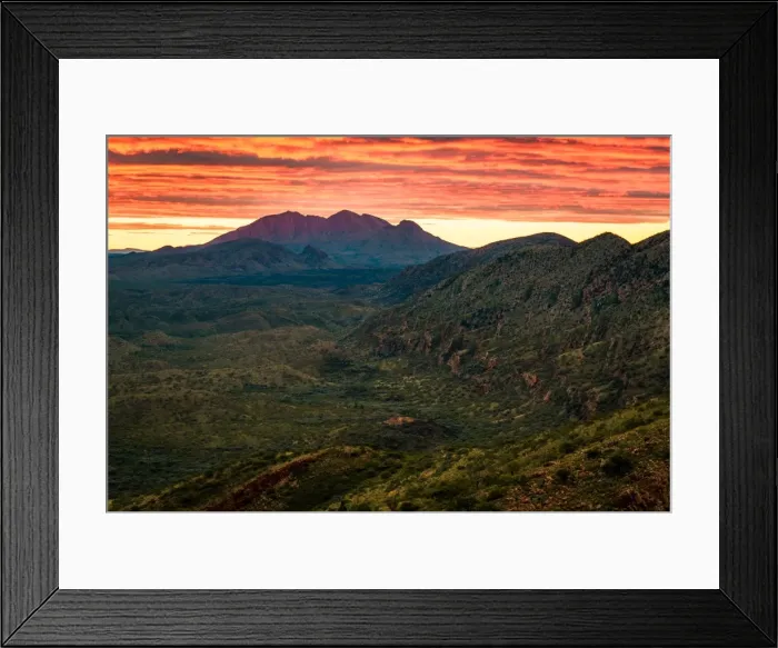 Framed Print : Mount Sonder Framed Print : Mount Sonder