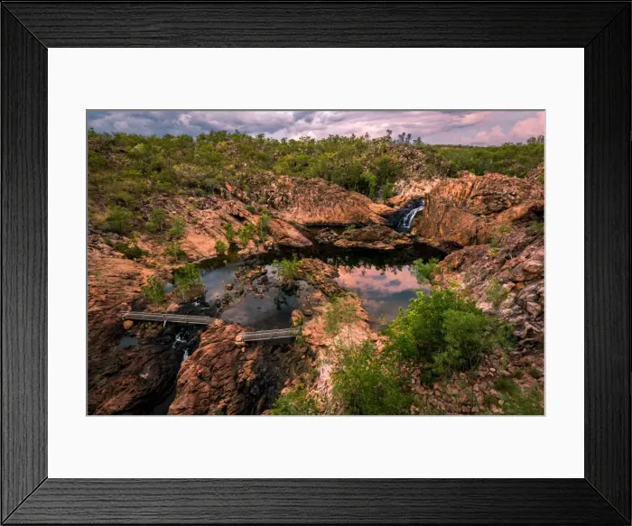 Framed Print : Upper Pool of Edith Falls