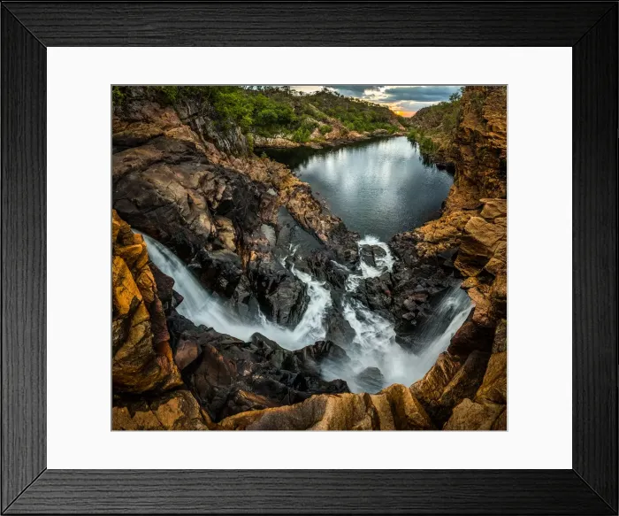 Framed Print : Middle Pool of Edith Falls at Katherine Gorge