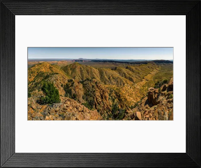 Framed Print : Orminston Pound from mt. Giles