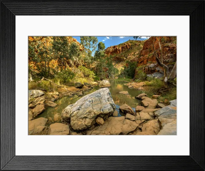 Framed Print : Hugh Gorge at West Macdonnell Ranges