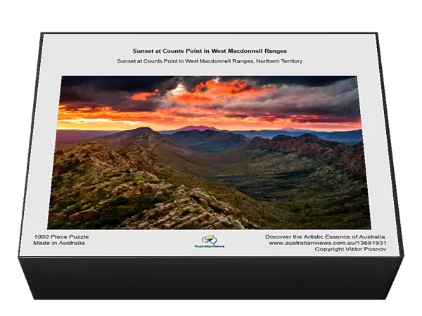 Sunset at Counts Point in West Macdonnell Ranges