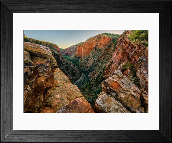 Framed Print : Serpentine Gorge at West Macdonnell Ranges Framed Print : Serpentine Gorge at West Macdonnell Ranges