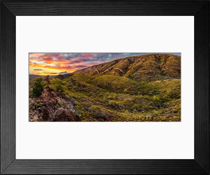 Framed Print : Sunset at Trig Point in West Macdonnell Ranges Framed Print : Sunset at Trig Point in West Macdonnell Ranges