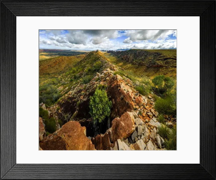 Framed Print : Counts Point in West Macdonnell Ranges