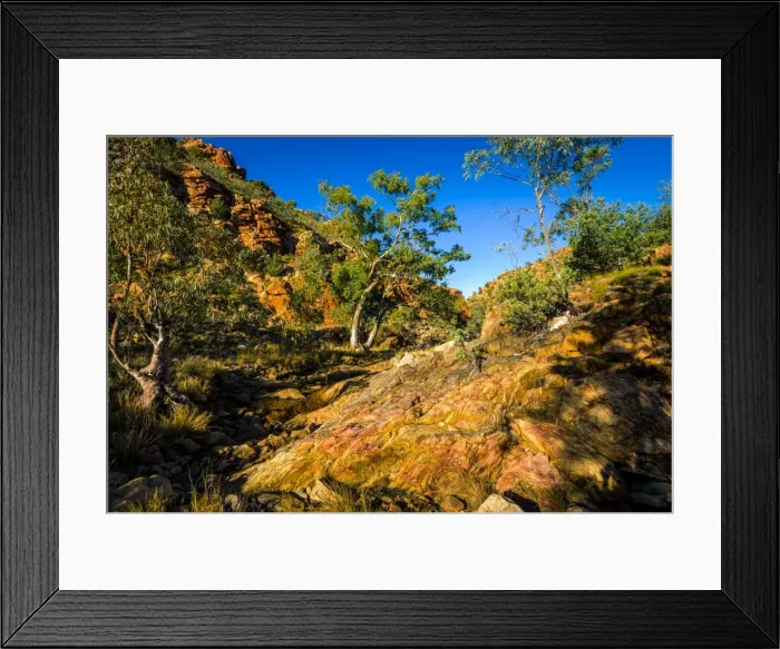 Framed Print : Refuge Spring at West Macdonnell Ranges Framed Print : Refuge Spring at West Macdonnell Ranges
