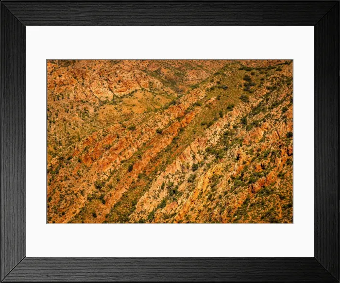 Framed Print : Chewings Range Textures