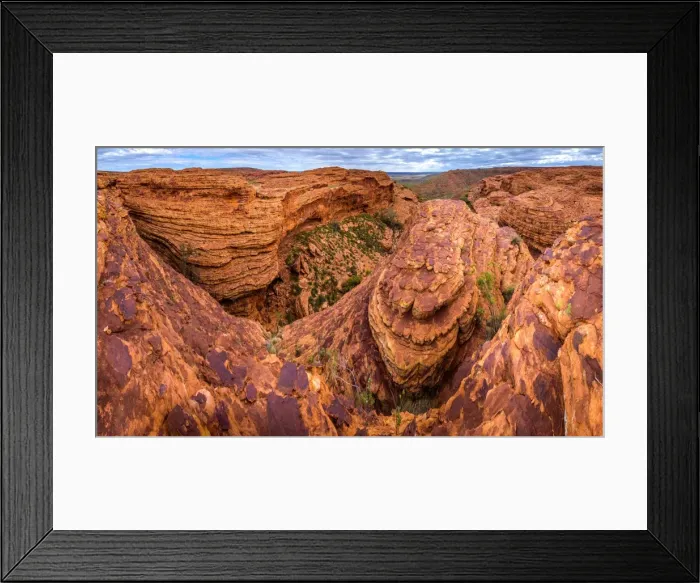 Framed Print : Maze of weathered sandstone domes at Watarrka National Park, Northern Territory