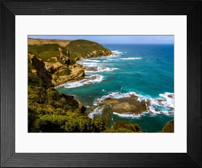 Framed Print : Wreck Beach at Great ocean Road, Victoria