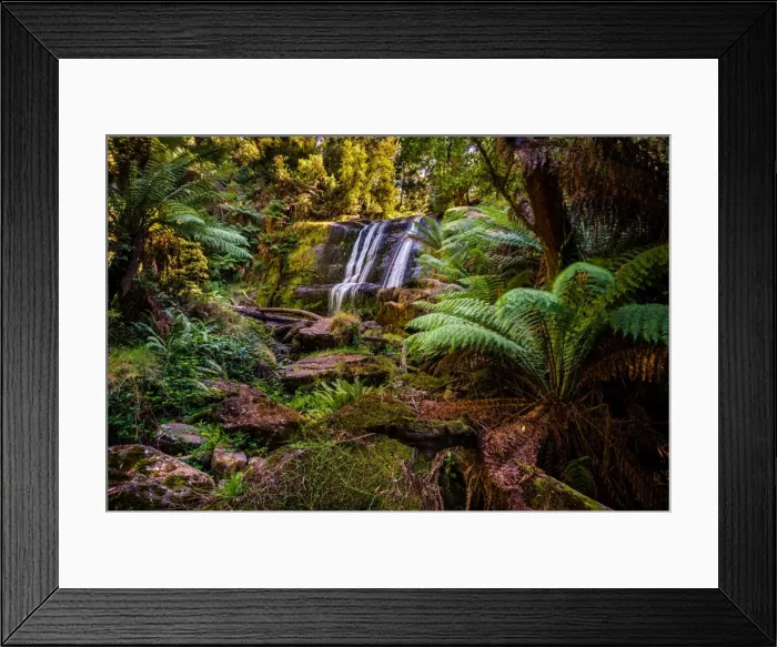 Framed Print : Triplet Falls at Great Otway National Park, Victoria Framed Print : Triplet Falls at Great Otway National Park, Victoria