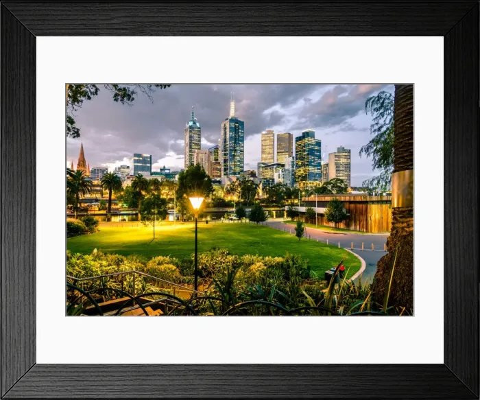 Framed Print : Melbourne Skyline