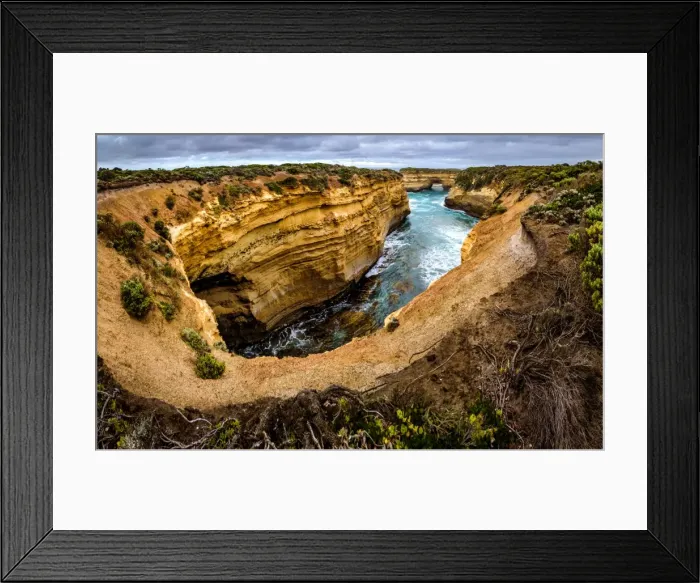 Framed Print : View to Muttonbird Island at Great ocean Road, Victoria