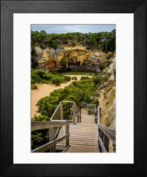 Framed Print : Limestone cave near Lord Ard Gorge at Great ocean Road, Victoria Framed Print : Limestone cave near Lord Ard Gorge at Great ocean Road, Victoria