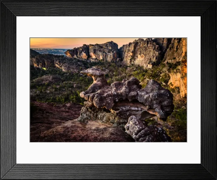 Framed Print : Base of Mount Stapylton in Grampians National Park, Victoria Framed Print : Base of Mount Stapylton in Grampians National Park, Victoria
