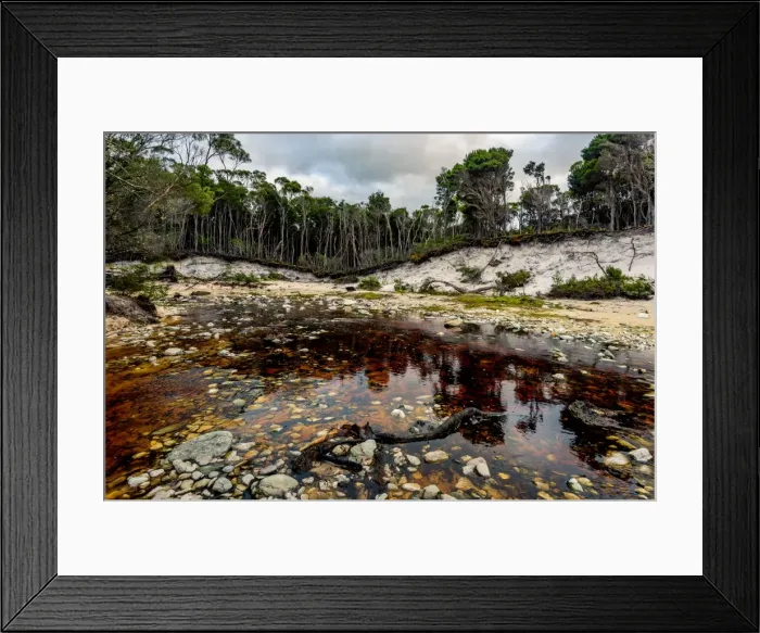 Framed Print : Hidden Bay at South West Cape trail, Southwest Tasmania Framed Print : Hidden Bay at South West Cape trail, Southwest Tasmania