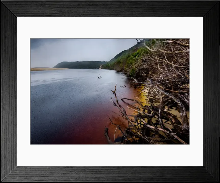 Framed Print : Milford Creek at Prion Bay, South Coast track, Southwest Tasmania Framed Print : Milford Creek at Prion Bay, South Coast track, Southwest Tasmania
