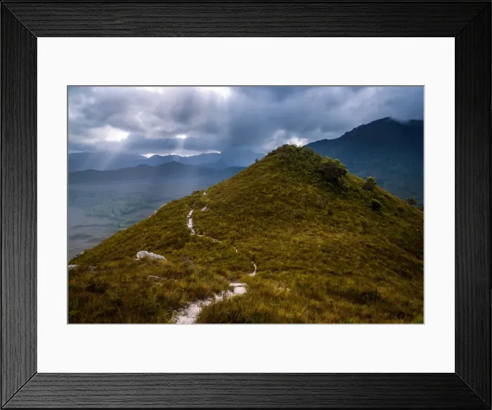 Framed Print : Track at Ironbound Range, South Coast track, Southwest Tasmania Framed Print : Track at Ironbound Range, South Coast track, Southwest Tasmania