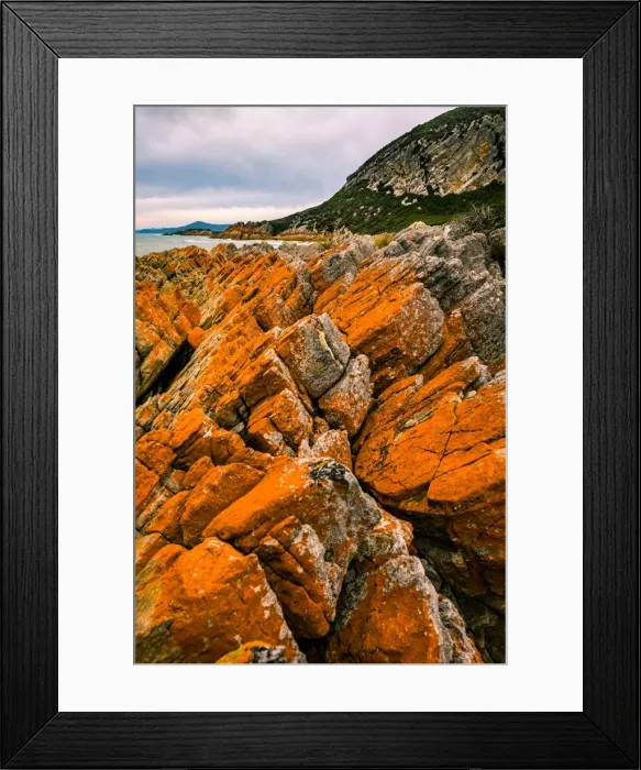 Framed Print : Shoreline at Rocky Cape, Tasmania