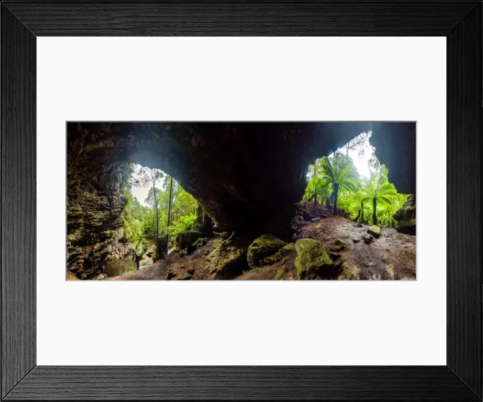 Framed Print : Trowutta Arch in Tarkine Forest, Tasmania