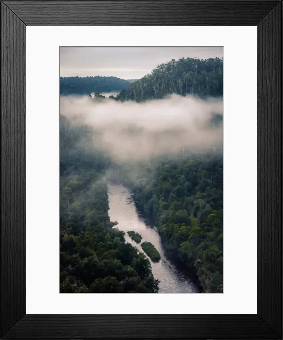 Framed Print : Arthur River from Sumac Lookout, Tarkine Forest, Tasmania Framed Print : Arthur River from Sumac Lookout, Tarkine Forest, Tasmania