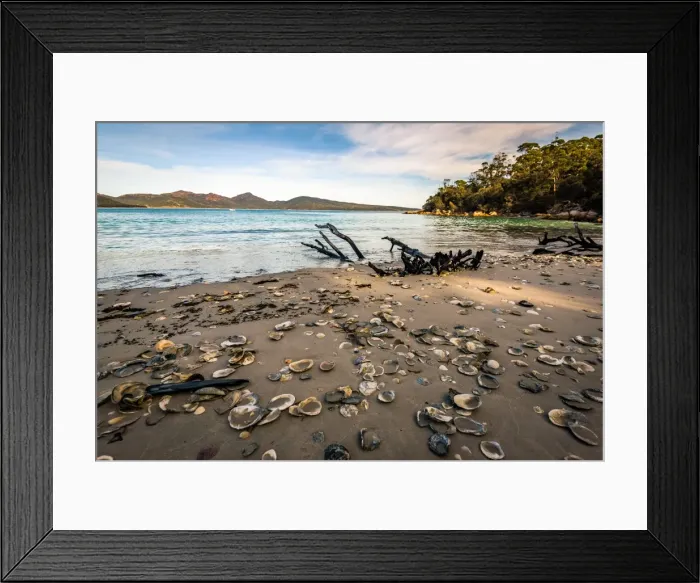 Framed Print : Bryans Beach at Freycinet National Park, Tasmania Framed Print : Bryans Beach at Freycinet National Park, Tasmania