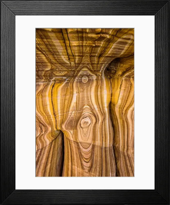 Framed Print : Painted Cliffs textures of Maria Island, Tasmania