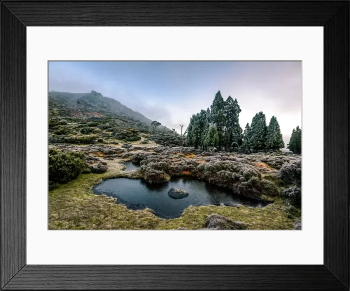 Framed Print : Sunrise at East Wall of mt Jerusalem, Tasmania Framed Print : Sunrise at East Wall of mt Jerusalem, Tasmania