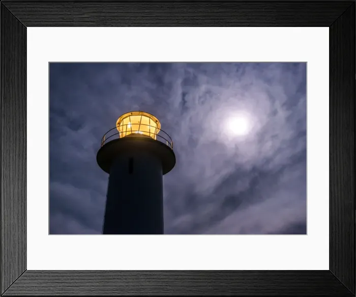 Framed Print : Cape Tourville Lighthouse and the moon, Freycinet National Park, Tasmania Framed Print : Cape Tourville Lighthouse and the moon, Freycinet National Park, Tasmania