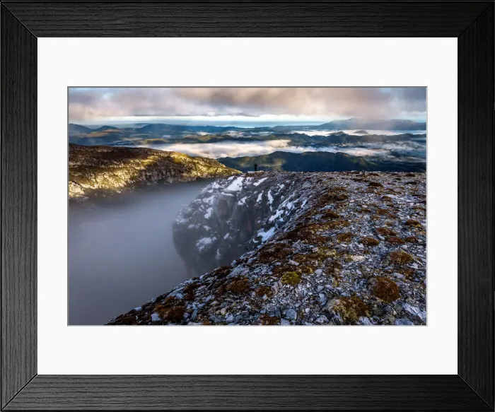 Framed Print : Sunrise at the top of Frenchmans Cap, Tasmania Framed Print : Sunrise at the top of Frenchmans Cap, Tasmania
