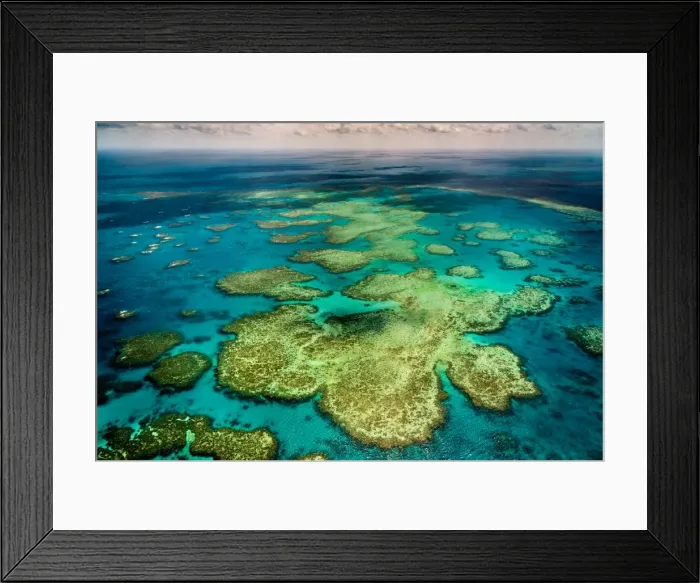 Framed Print : Great Barrier Reef, Queensland Framed Print : Great Barrier Reef, Queensland