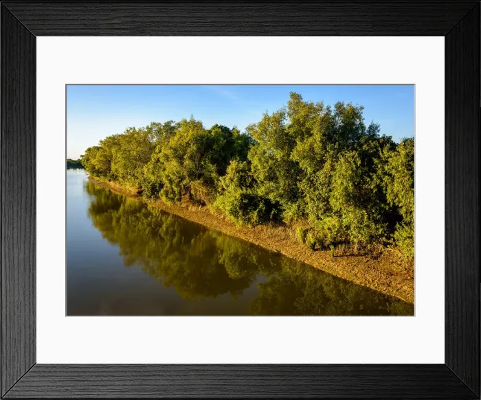Framed Print : Norman River in Normanton, Queensland Framed Print : Norman River in Normanton, Queensland