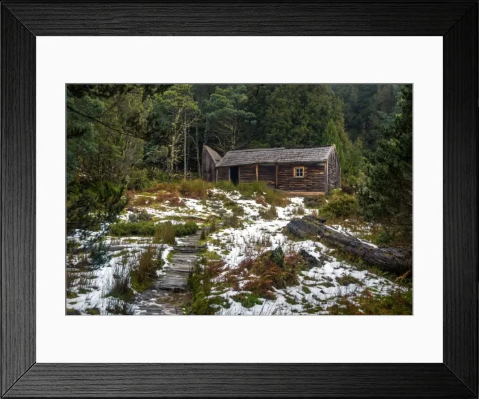 Framed Print : Du Cane Hut at Overland Track, Tasmania Framed Print : Du Cane Hut at Overland Track, Tasmania