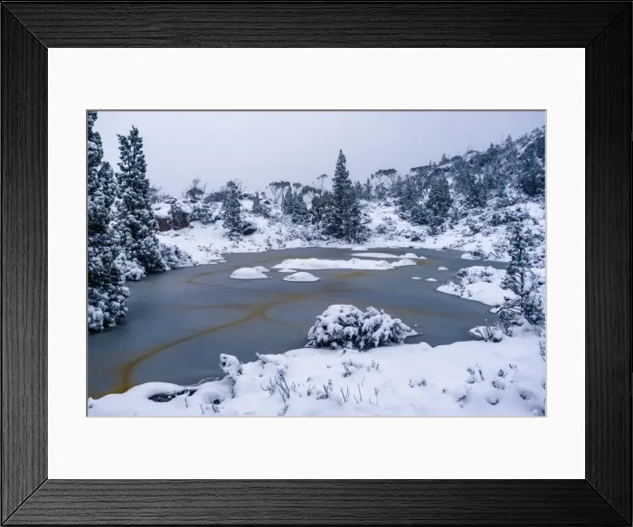 Framed Print : Big Snowfall at Labyrinth, Lake St Clair, Tasmania Framed Print : Big Snowfall at Labyrinth, Lake St Clair, Tasmania