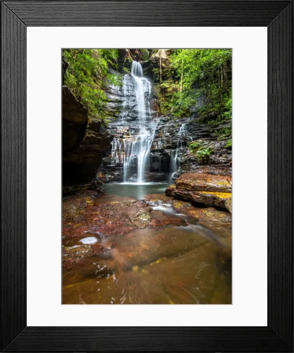 Framed Print : Empress Falls in Valley of the Waters, Blue Mountains, New South Wales