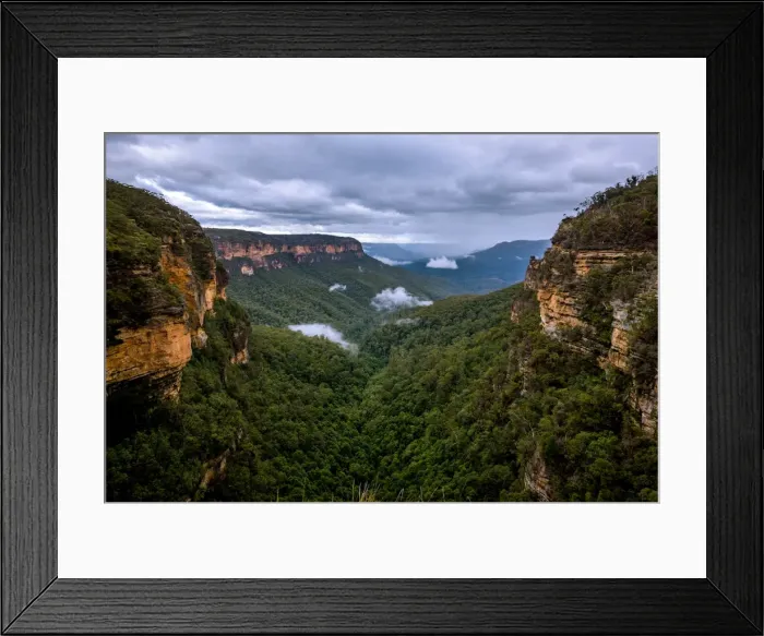 Framed Print : Valley of the Waters in Blue Mountains of New South Wales Framed Print : Valley of the Waters in Blue Mountains of New South Wales