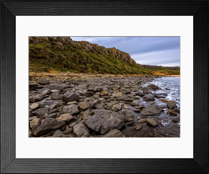 Framed Print : Badger Beach at West Head, Tasmania