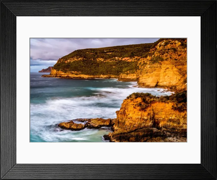 Framed Print : Basket Bay at Tasman Peninsula, Tasmania