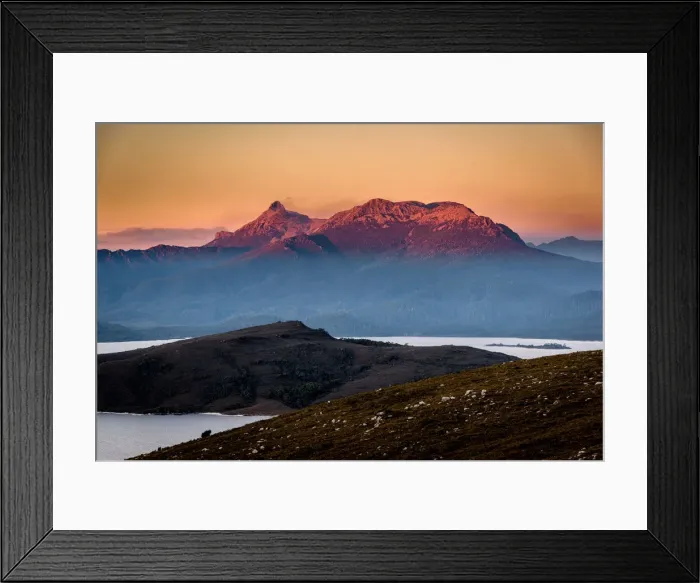 Framed Print : View of mt Anne from Red Knoll lookout, Southwest Tasmania Framed Print : View of mt Anne from Red Knoll lookout, Southwest Tasmania