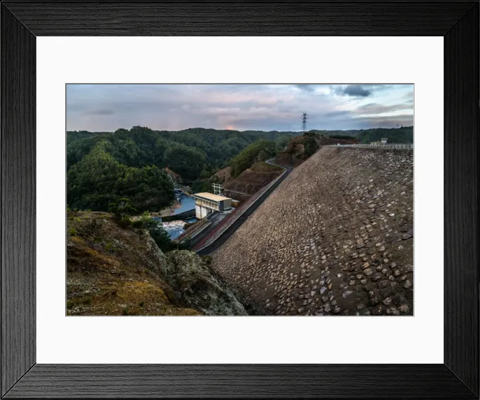 Framed Print : Reese Dam at West Coast Tasmania