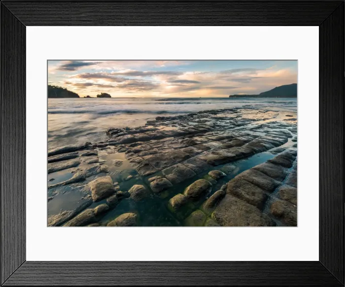 Framed Print : Sunrise at Tessellated Pavement, Tasmania Framed Print : Sunrise at Tessellated Pavement, Tasmania
