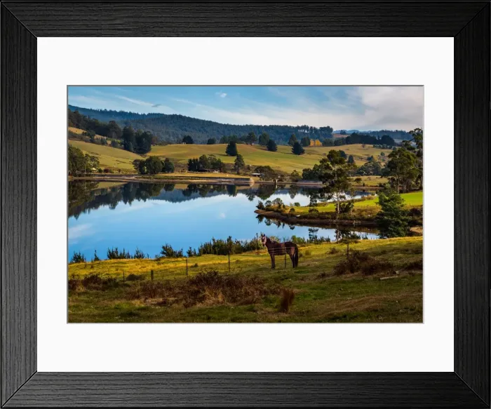 Framed Print : Rural Tasmania at Huon Valley Framed Print : Rural Tasmania at Huon Valley