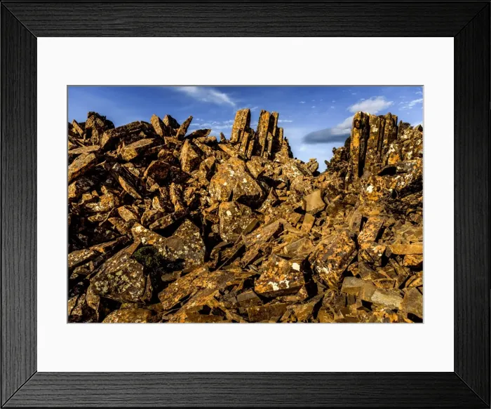 Framed Print : Top of Hatz Peak at Hartz Mountains National Park, Tasmania