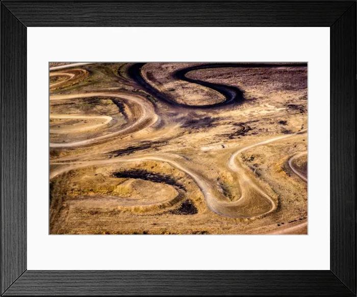 Framed Print : Dirt tracks for motocross racing Framed Print : Dirt tracks for motocross racing