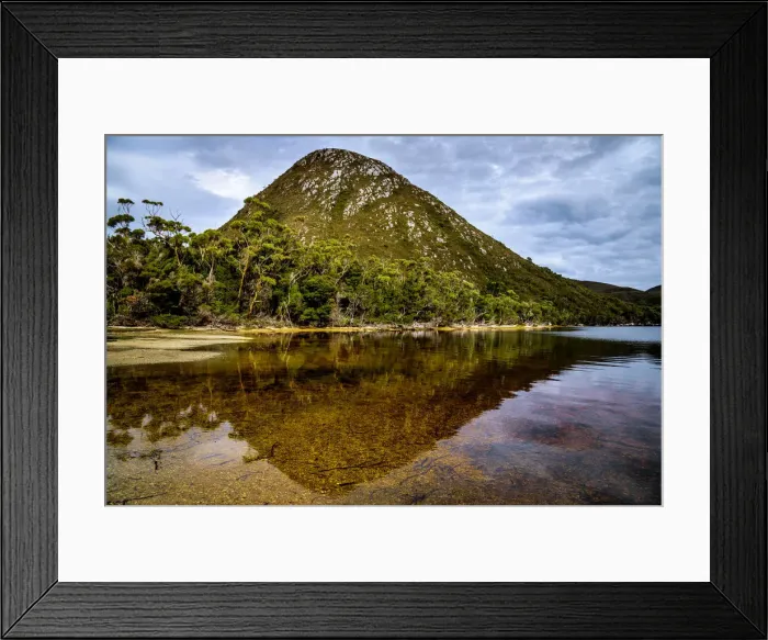 Framed Print : Balmoral Hill at Bathurst Harbour, Southwest Tasmania Framed Print : Balmoral Hill at Bathurst Harbour, Southwest Tasmania